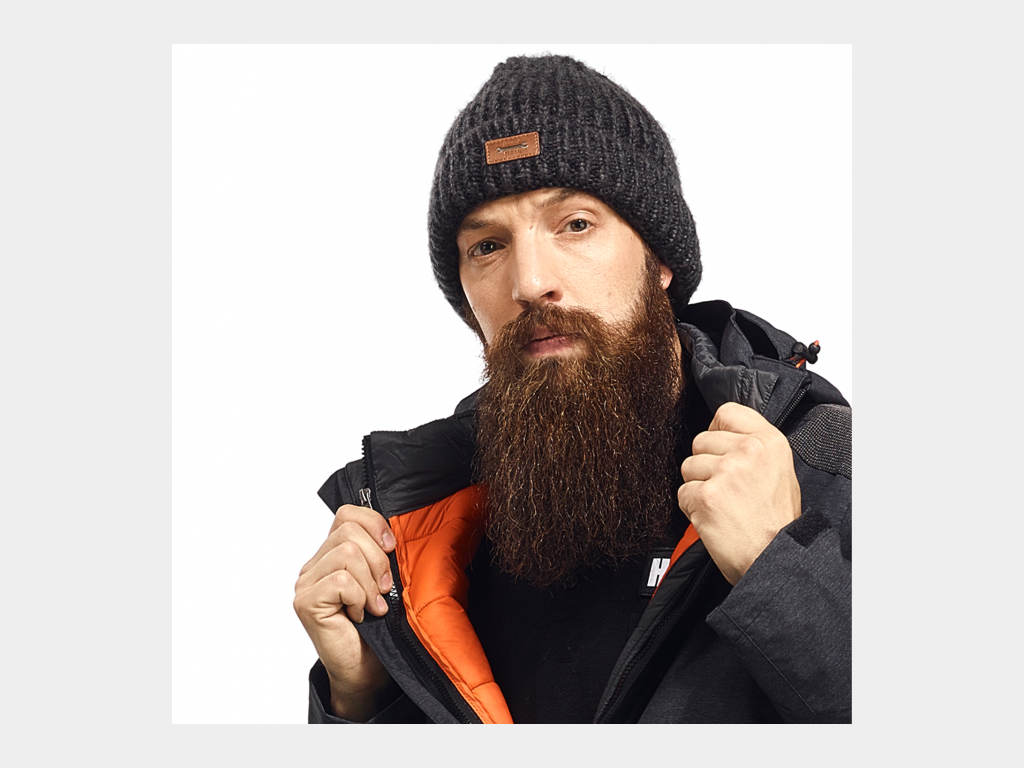 BEANIE MUTS GRIJS GEMENGD 