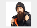 BEANIE MUTS GRIJS GEMENGD 
