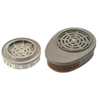 MSA P2 R stoffilter (10 paar) + 2 adapters