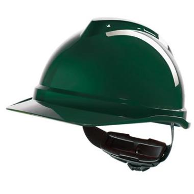 MSA V-Gard 500 ongeventileerde veiligheidshelm met Fas-Trac III binnenwerk