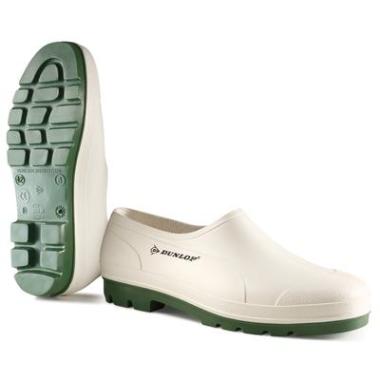 Dunlop Wellie Shoe instapper wit/groen