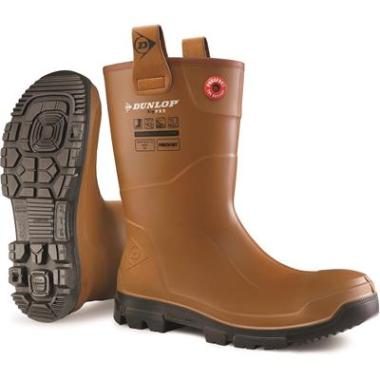 Dunlop Purofort RigPRO full safety fur lining veiligheidslaars S5 bruin