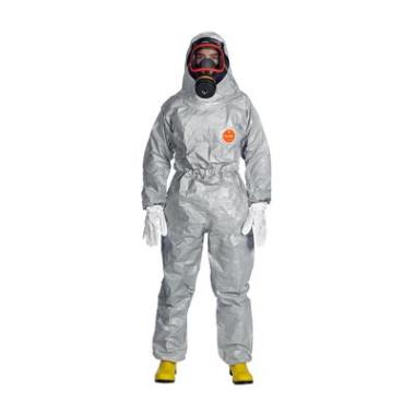 DuPont Tychem 6000 F FaceSeal overall grijs