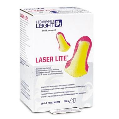 Howard Leight Laser Lite oordoppen navulling -  500 paar paars/geel