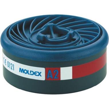 Moldex 920001 gas- en dampfilter A2 donkergrijs/blauw