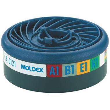 Moldex 940001 gas- en dampfilter A1B1E1K1 donkergrijs/blauw
