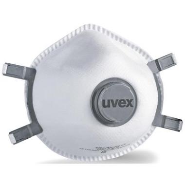 Uvex silv-Air 7312 stofmasker FFP3 R D met uitademventiel wit