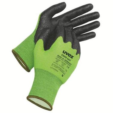 Uvex C500 wet handschoen antraciet/lime