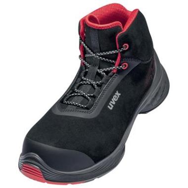 Uvex 1 G2 6839 veiligheidsschoen S3 zwart/rood