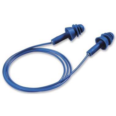 Uvex whisper+ 2111-239 detectable oordop met koordje blauw