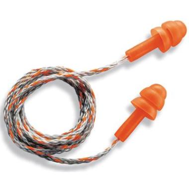 Uvex whisper 2111-201 oordop met koordje in minibox oranje