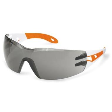 Uvex pheos s 9192-745 veiligheidsbril wit/oranje