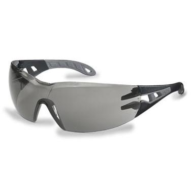 Uvex pheos 9192-285 veiligheidsbril zwart/grijs