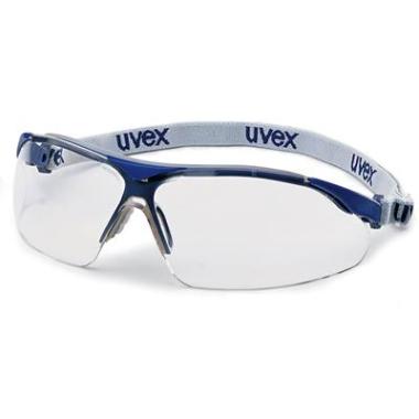 Uvex i-vo 9160-120 veiligheidsbril met hoofdband blauw/grijs