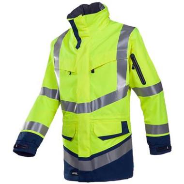 Sioen 708Z Windsor parka fluo geel/marineblauw