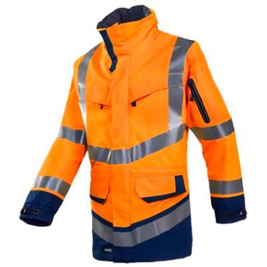 Sioen 708Z Windsor parka fluo oranje/marineblauw