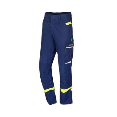 Sioen 075V Barcus broek fluo geel/blauw