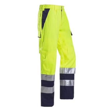 Sioen 013V Royan broek fluo oranje/marineblauw