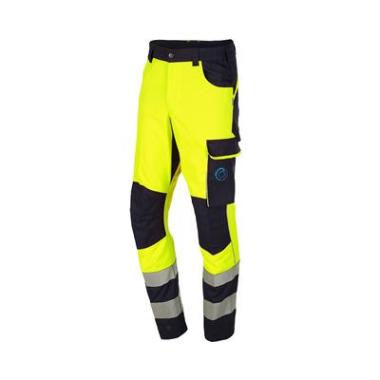 Sioen 083V Turup broek fluo geel/marineblauw
