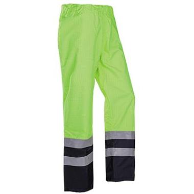 Sioen 5874 Tielson broek fluo geel/marineblauw