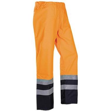 Sioen 5874 Tielson broek fluo oranje/marineblauw