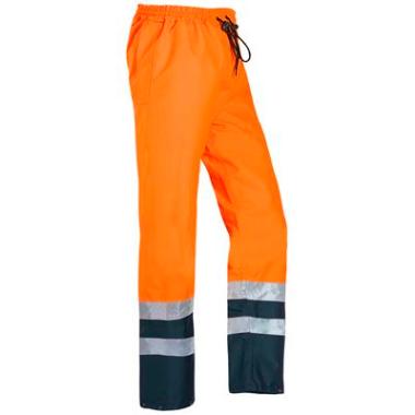 Sioen 5841 Tarviso broek fluo oranje/marineblauw