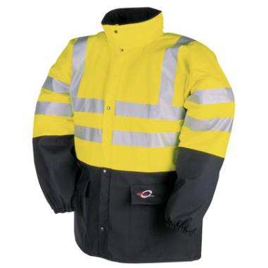 Sioen 4303 Carmaux jas fluo geel/marineblauw