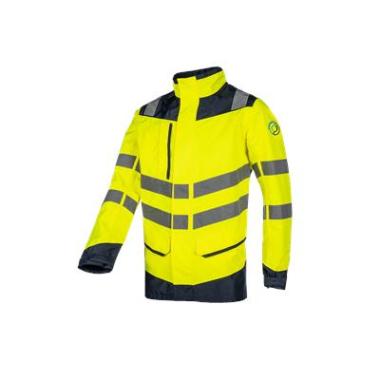 Sioen 682A Birkum regenjas fluo geel/marineblauw