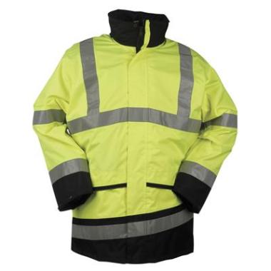 Sioen 346A Barcley jas fluo geel/marineblauw