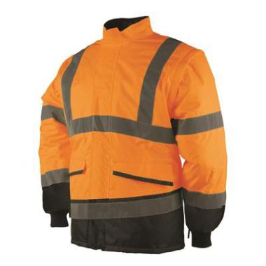 Sioen 347A Malbro jas fluo oranje/marineblauw