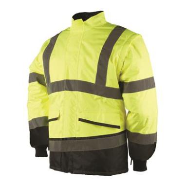 Sioen 347A Malbro jas fluo geel/marineblauw