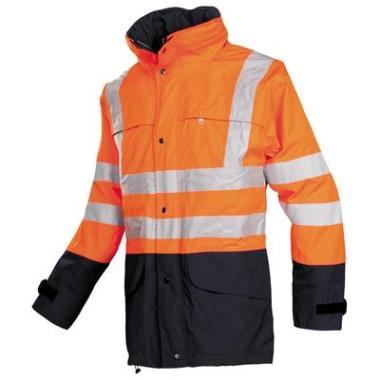 Sioen 132Z Brighton jas fluo oranje/marineblauw