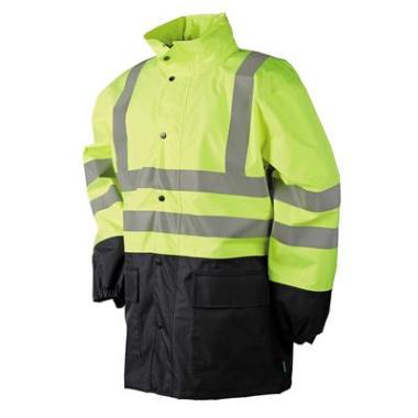 Sioen 798Z Belvill jas fluo geel/marineblauw