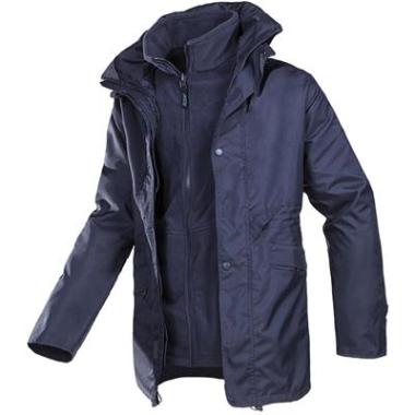 Sioen 298A Crossfield 3-in-1 parka marineblauw