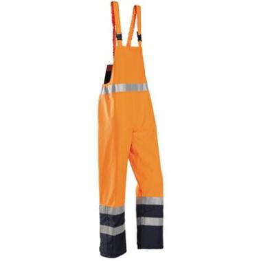 Sioen 6133 Brisbane Amerikaanse overall fluo oranje/marineblauw