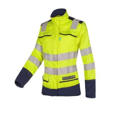 Sioen 066V Kasie damesjas fluo geel/marineblauw