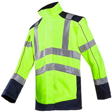 Sioen 167A Drayton softshell jas geel/blauw