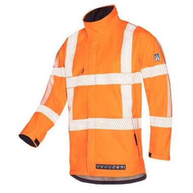Sioen 7334 Hollum softshell jas RWS fluo oranje