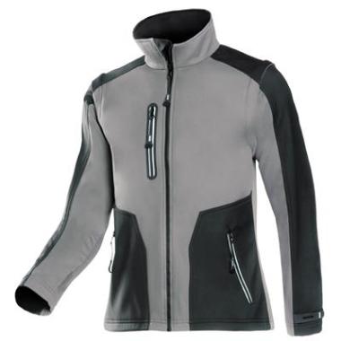 Sioen 624Z Torreon softshell jas grijs/zwart