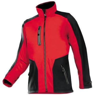 Sioen 624Z Torreon softshell jas rood/zwart