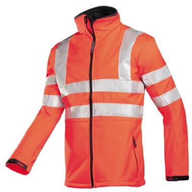 Sioen 9833 Genova softshell jas fluo rood