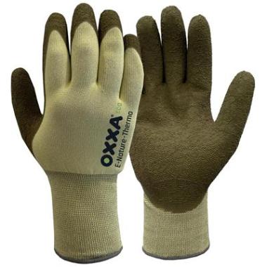 OXXA® E-Nature-Thermo 52-800 handschoen olijfgroen/zachtgeel