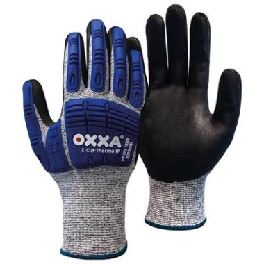 OXXA® X-Cut-Thermo IP 51-805 handschoen zwart/blauw/grijs