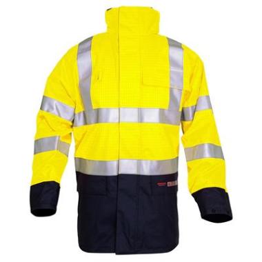 OXXA® Magoma 2664 parka fluo geel/marineblauw