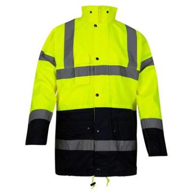 OXXA® Alberto 0980 parka fluo geel/marineblauw