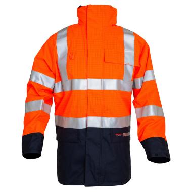 OXXA® Magoma 2664 parka fluo oranje/marineblauw