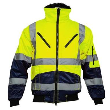 OXXA® Agatha 0962 pilotjack fluo geel/marineblauw