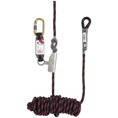 OXXA® Huntington 4111 rope Grab valstopapparaat met valdemper en lijn zwart/rood