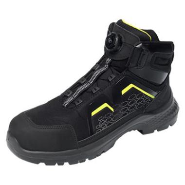 Emma Crossforce Flex high veiligheidsschoen S3S - D zwart/geel