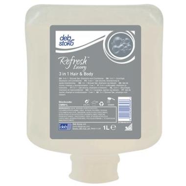 Deb Stoko Refresh Luxury 3 in 1 Hair & Body shampoo - 1L